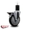 Service Caster 5'' Black Poly Swivel 1-3/4'' Expanding Stem Caster with Brake SCC-EX20S514-PPUB-BLK-PLB-134 - alternate 4